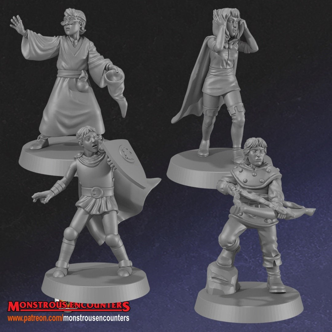 DnD Cartoon Show Miniatures venger Unpainted 28mm or 32mm Dungeons and Dragons