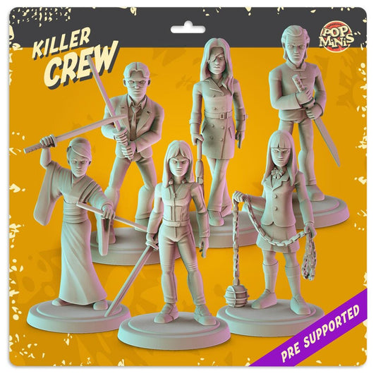 Kill Bill 34mm table top mini's pop culture, Quentin Tarantino, the bride, bill