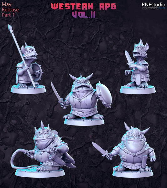 Western RPG Vol 11 Full Set DnD Miniature, Tabletop RPG Mini, D&D Figurines, Fa