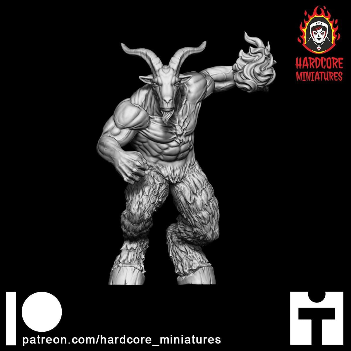 Doom Throwing Hell Lord 32mm dnd miniature doom video game Dark Lord