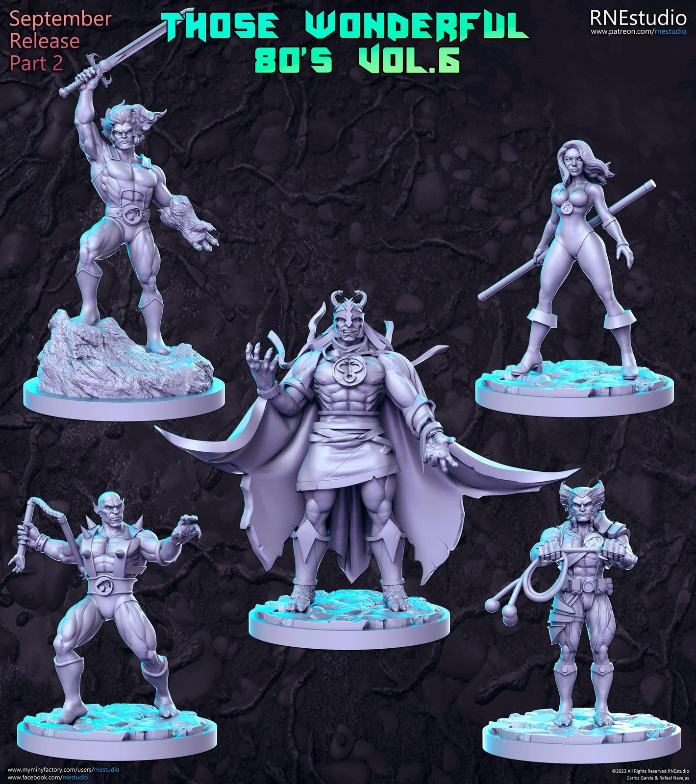 Thundercats DnD Miniature Set: Tabletop RPG Figurines, RN Estudio