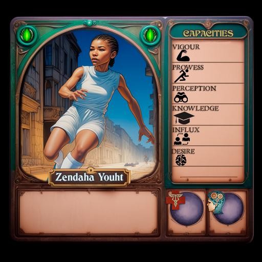 ZENDAHA YOUHT -- Arkham's Nightmare DnD 32mm lovecraft horror Zendaya 2
