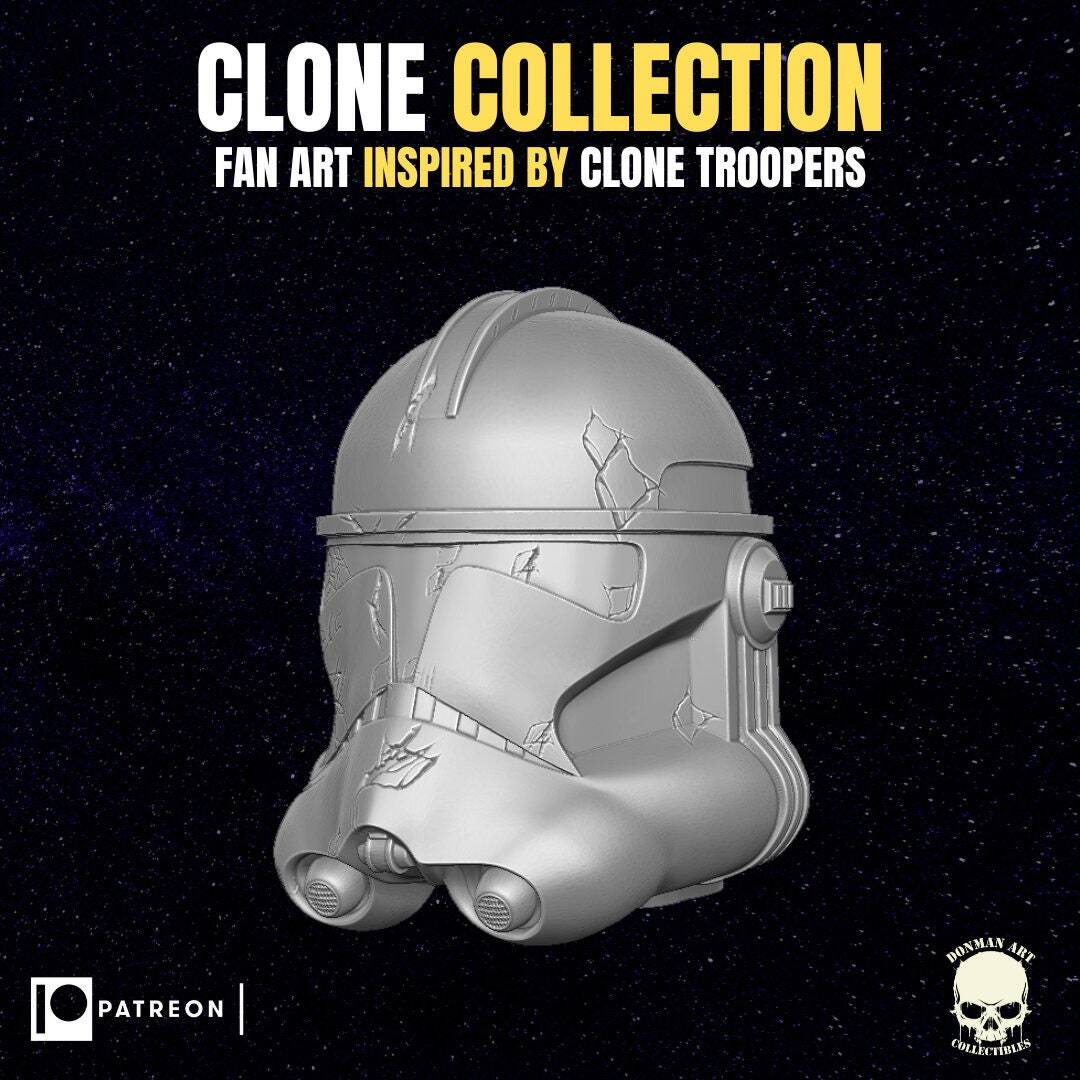 Clone Trooper Head (1:12 Scale) Star Wars black series, mezco, GI Joe Classified