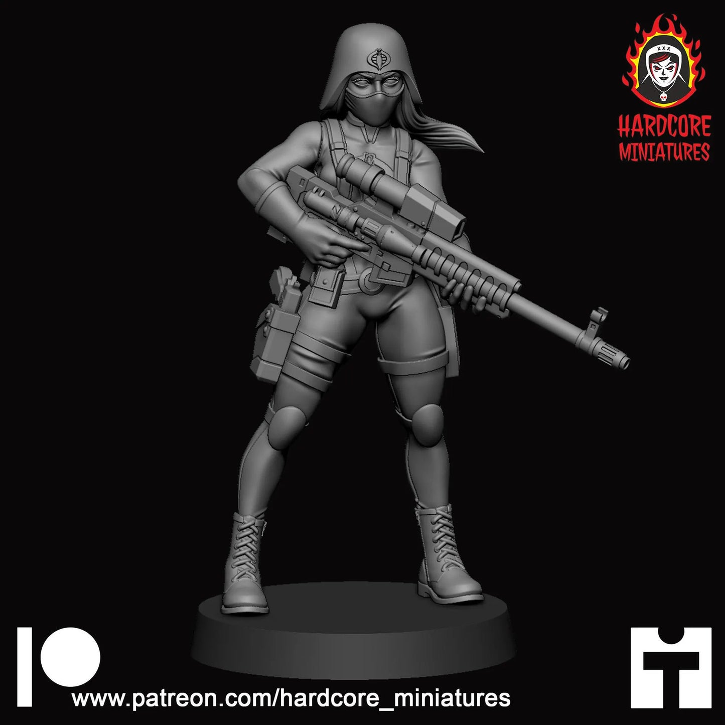 Female Cobra troopers 32mm army builder set 1 3d printed minis tabletop hardcor