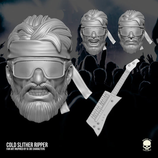 Cold Slither Ripper kit dreadnok GI Joe Classified 1/12 scale head unpainted 1: