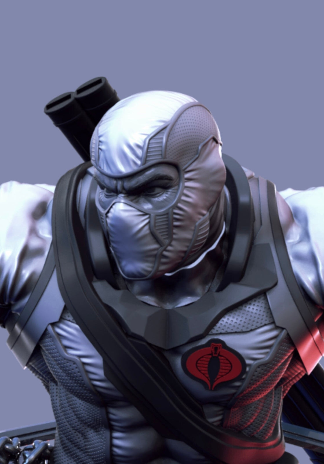 Storm Shadow GI Joe Classified 1/12 scale head unpainted modern ninja mezco leg