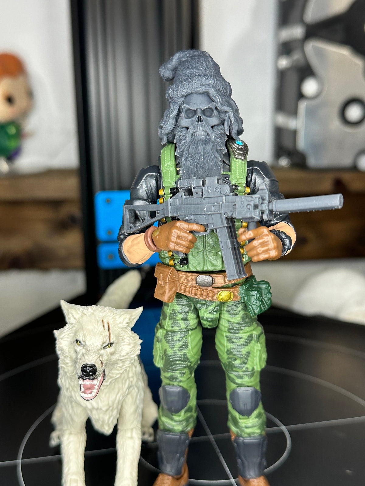 Santa Skull GI Joe Classified 1/12 scale head unpainted mezco legends 1:12 myth
