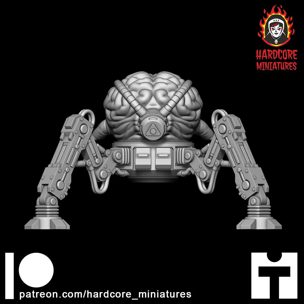 Doom Master Brain Standing 32mm dnd miniature doom video game Spider Mastermind