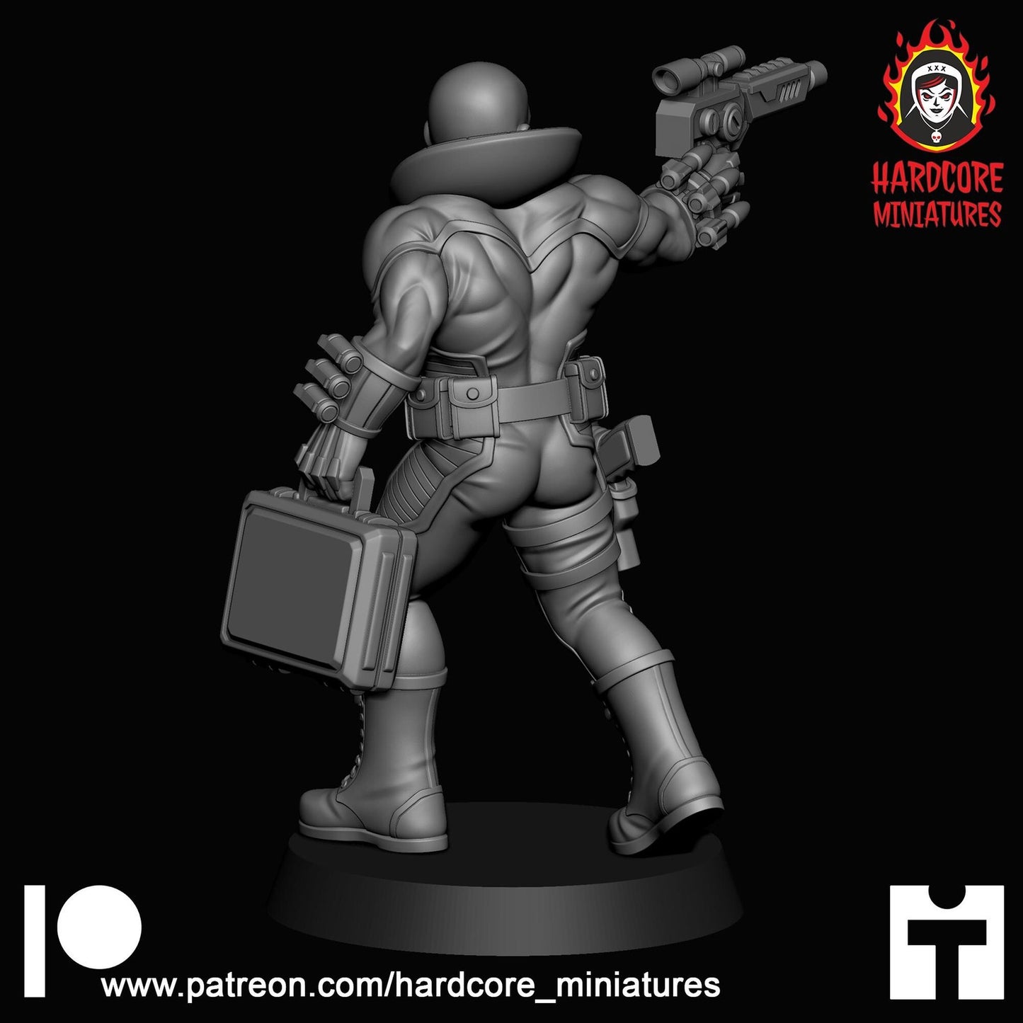 Chrome Face 32mm army builder set 1 3d printed minis tabletop hardcore miniatur