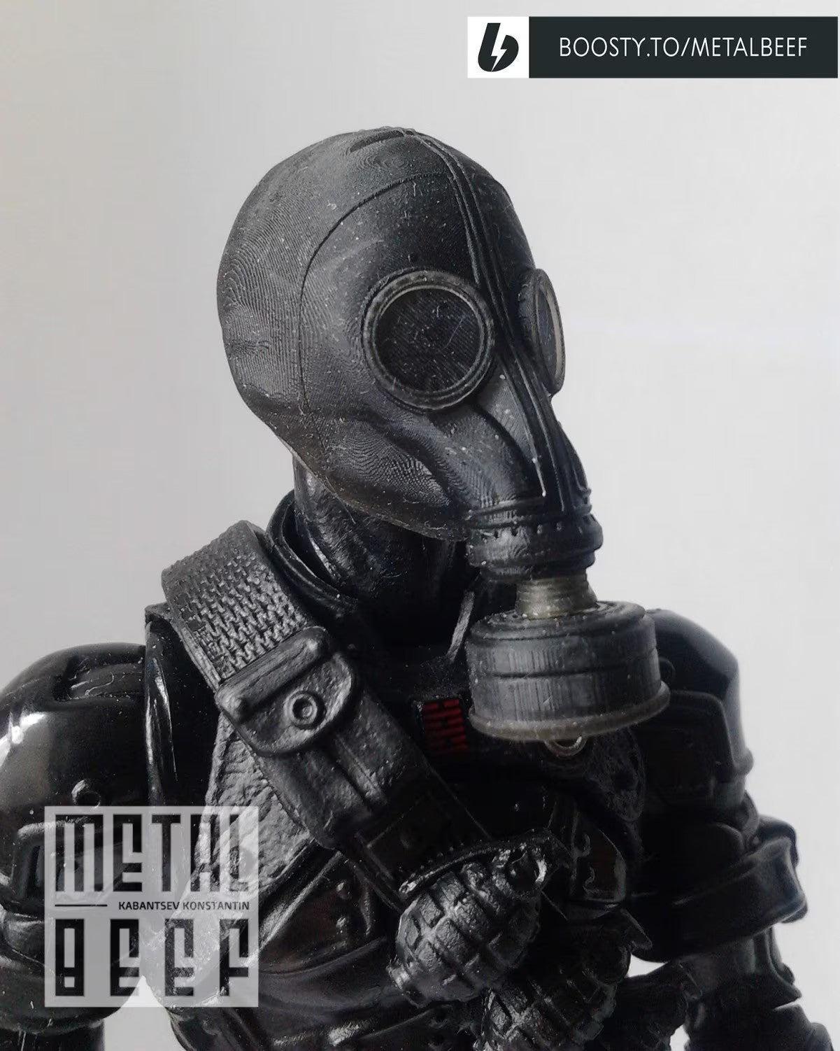 scale Gas mask GP-5 1:12 head sculpt GI Joe Classified, mezco, marvel legends,
