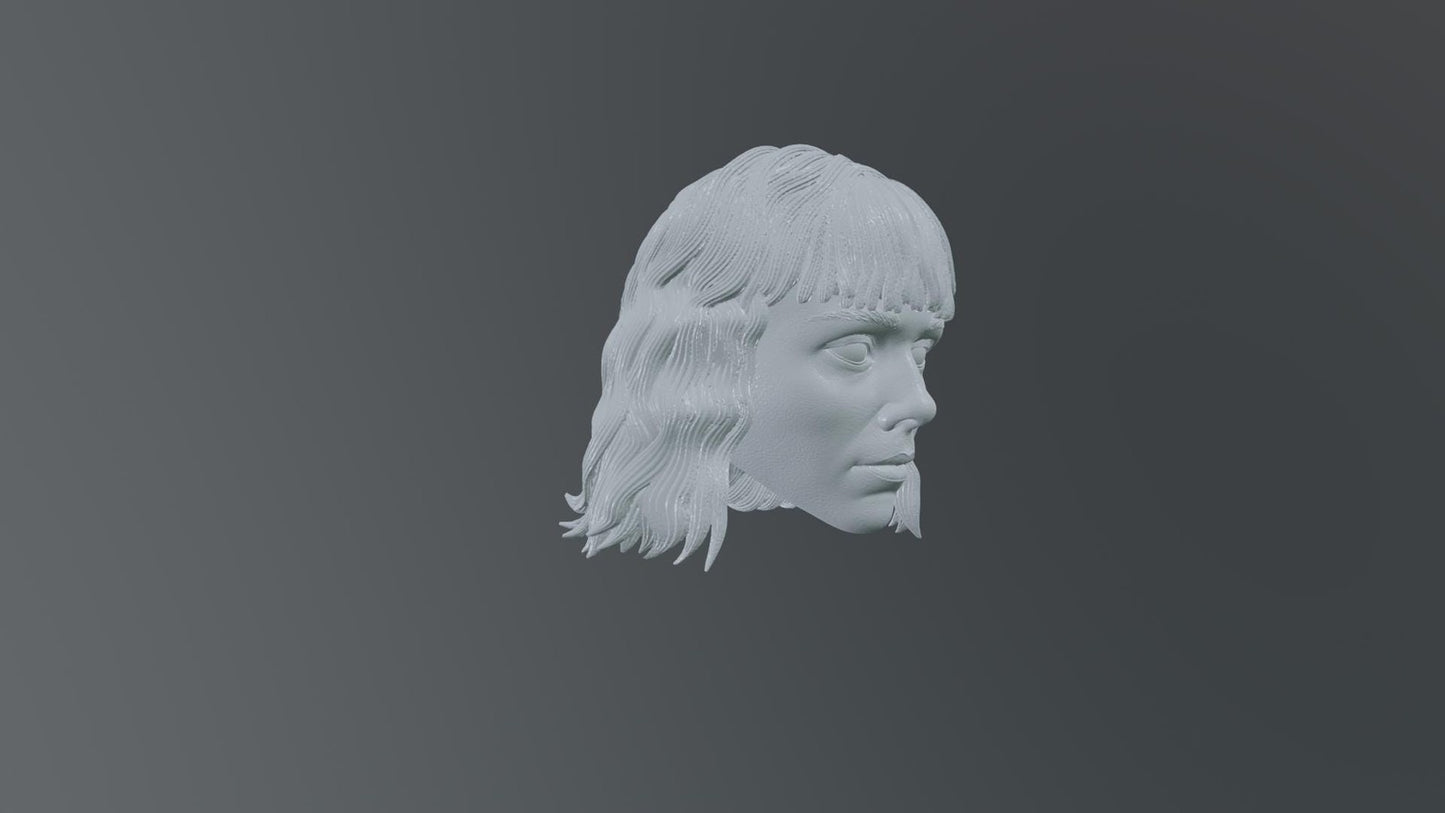 Shin Hati | Star Wars | Ahsoka | inspired head sculpt 1:12 6inch Star Wars Blac