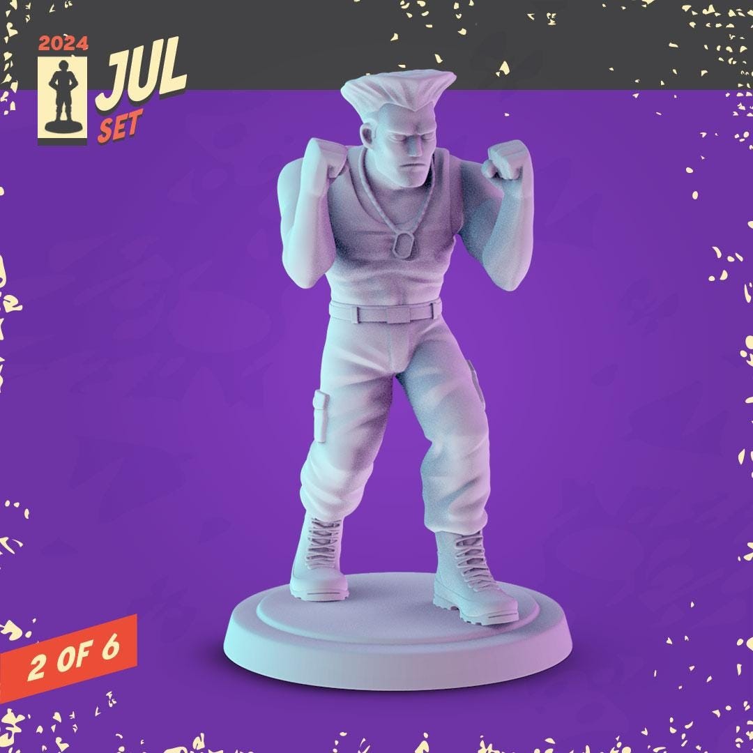 Streat Fighting Game 36mm Minis tabletop gaming, DnD | Pop Minis Dungeons and D