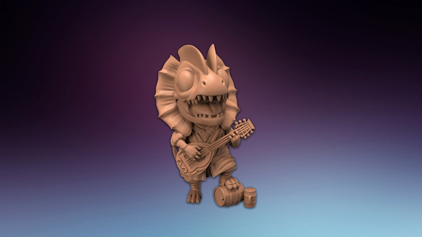 HeroQuest Diplodocus Dino Bard - Miniatures Unpainted 28/32mm Dungeons and Drag