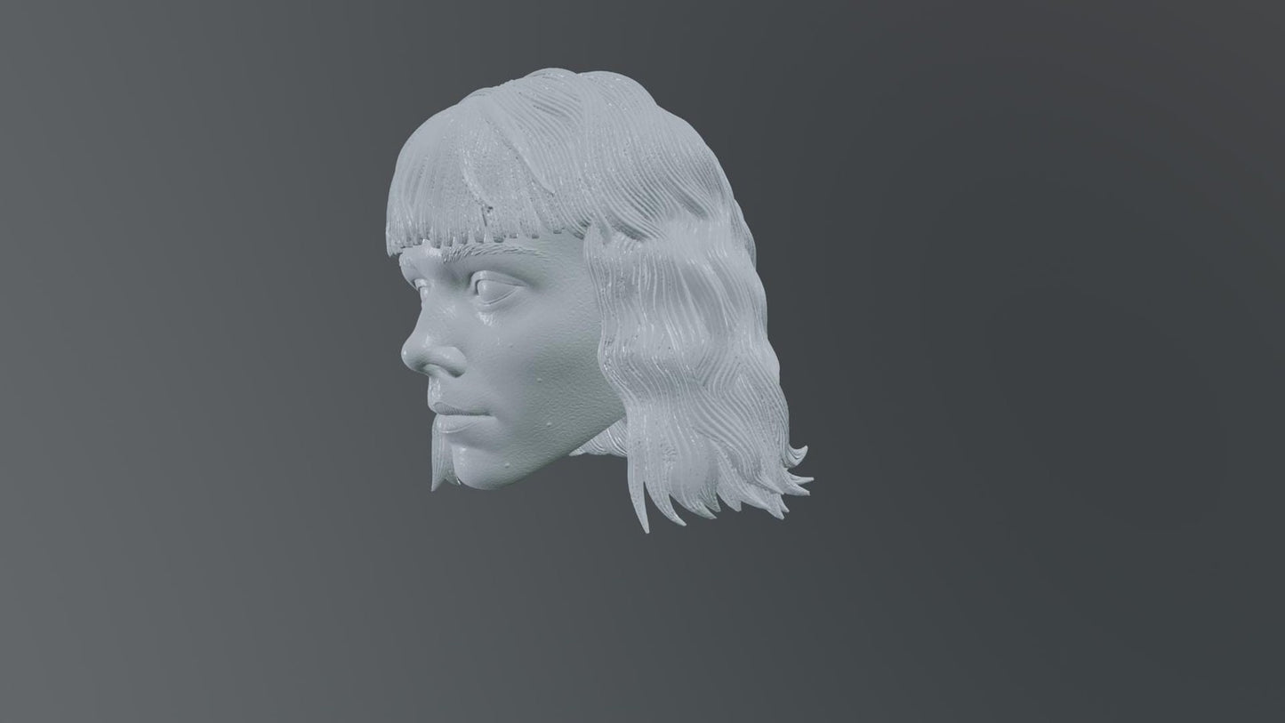 Shin Hati | Star Wars | Ahsoka | inspired head sculpt 1:12 6inch Star Wars Blac