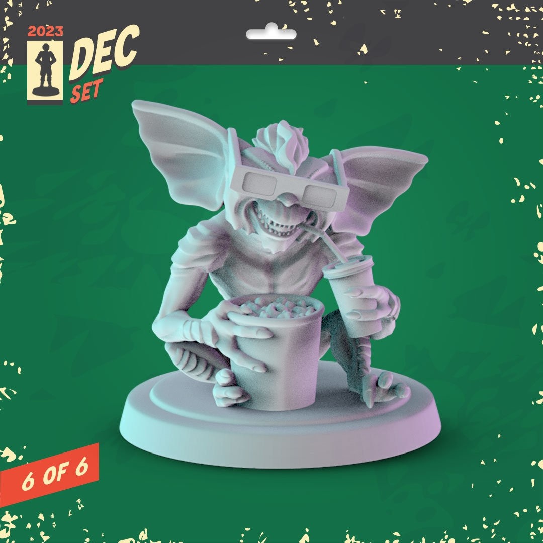 Gremlins 34mm Minis tabletop gaming, DnD Gizmo mogwai