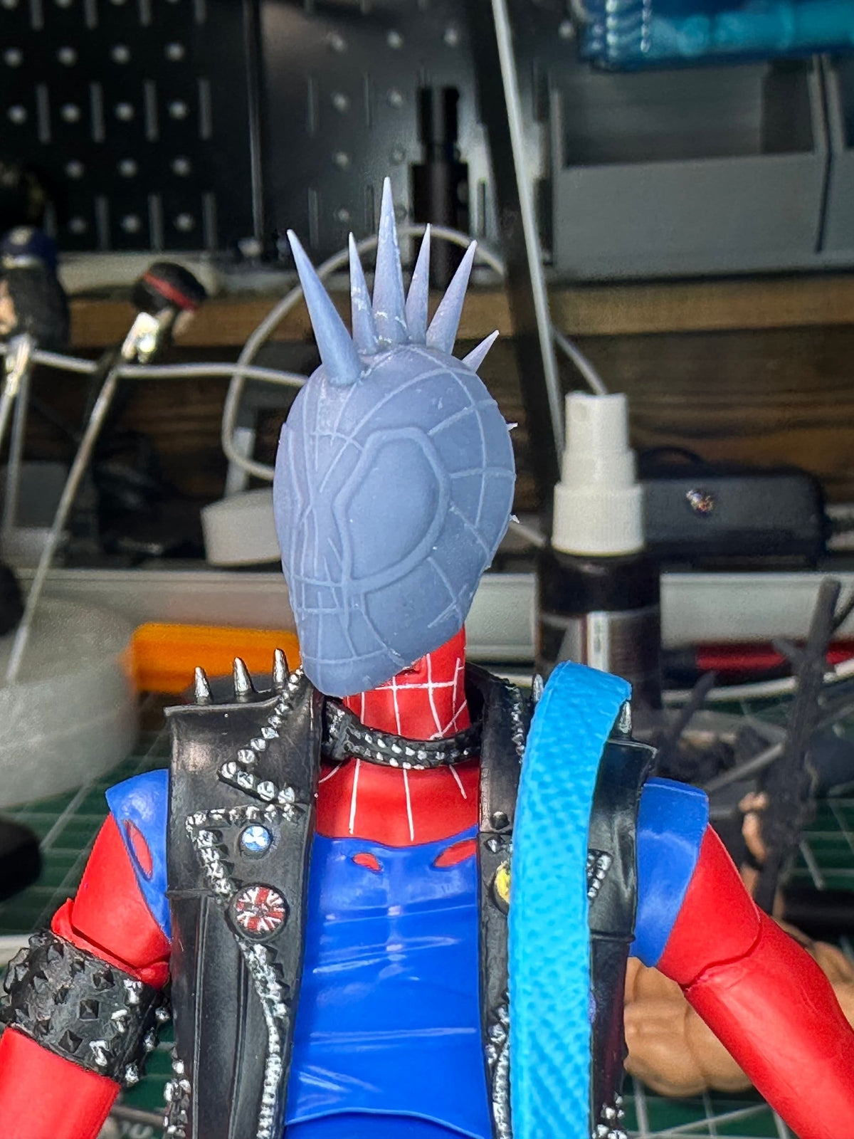 Hobart Brown Spider-Punk head sculpt GI Joe Classified 1/12 scale head unpainte