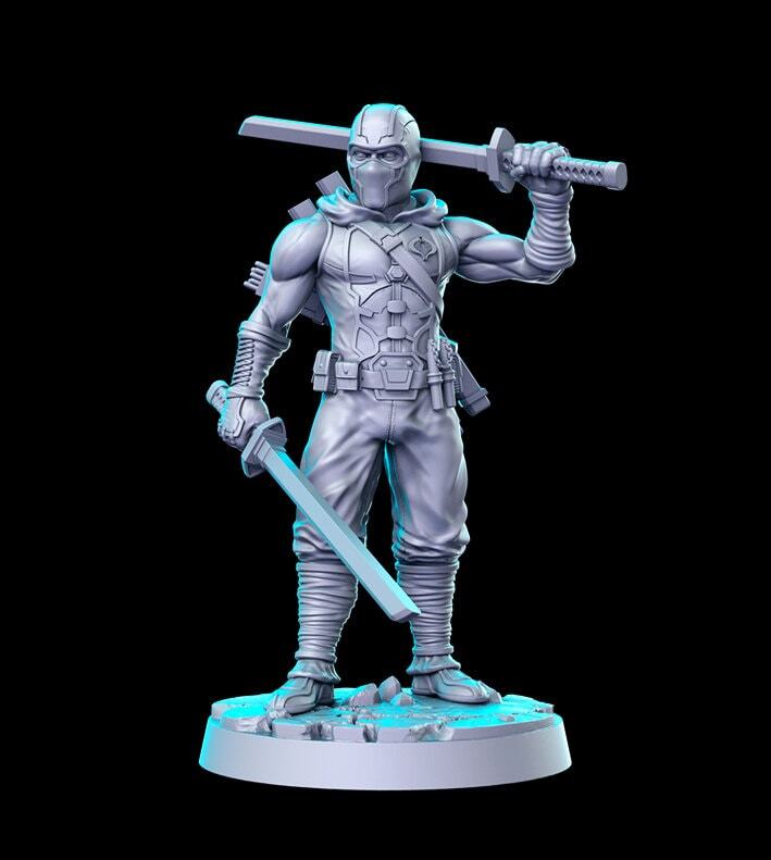 Storm Ninja - 35mm Scale DnD Miniature | Dungeons and Dragons | RN Estudio | GI