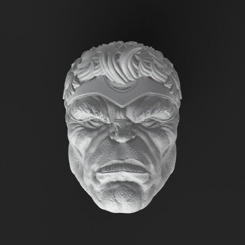 King Hulk head sculpt 1:12 6inch classified, GI joe, mezco, Marvel legend, blac