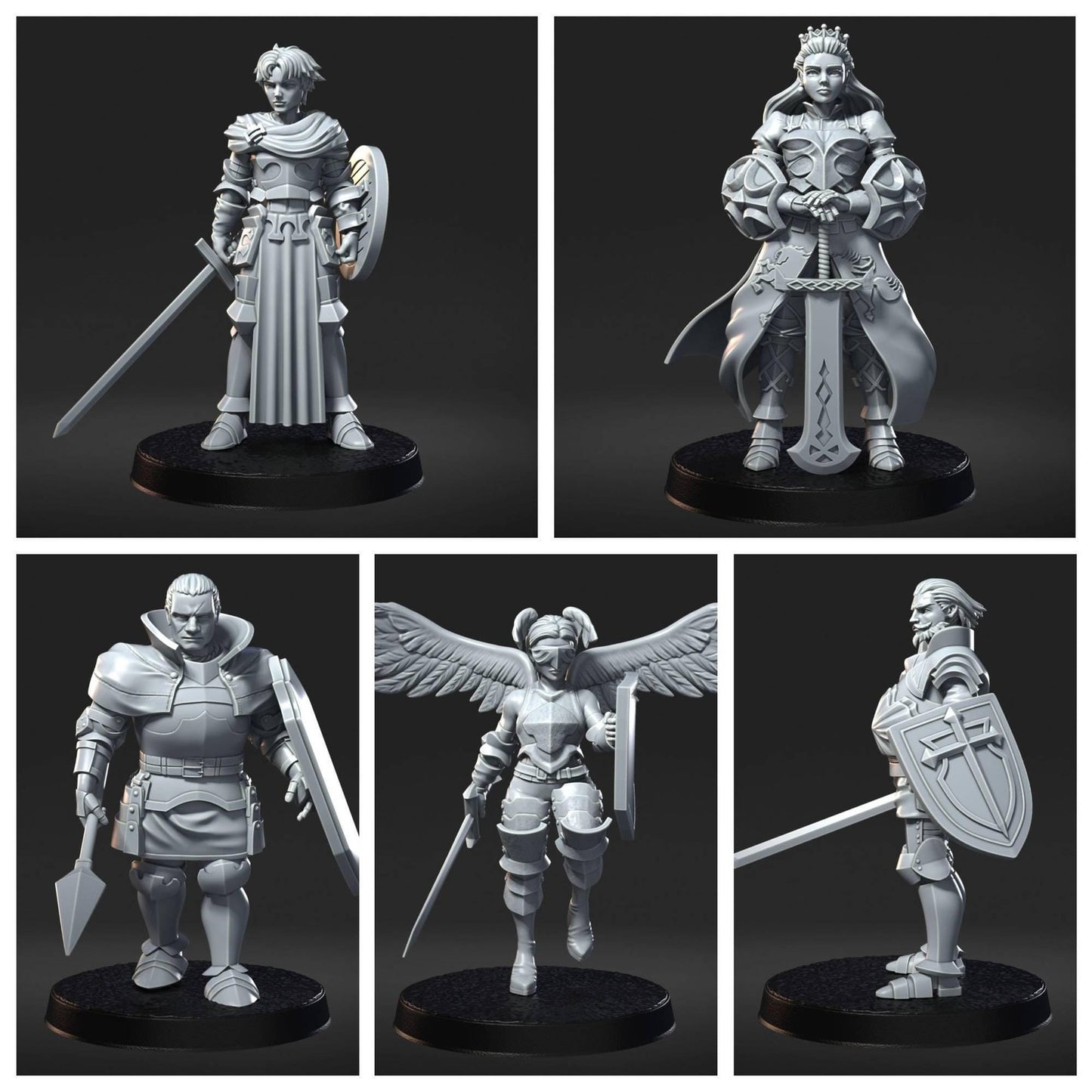 Unicorn Overlord Full Set DnD Miniature, Tabletop RPG DnD Mini, D&D Figurines,
