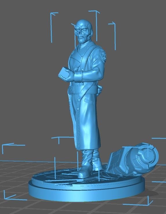 Red Skull Superhero | RN Estudio Marvel Crisis Protocol 40mm mini