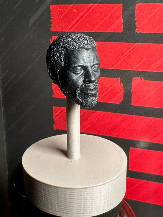 Black Panther, t'challa, Chadwick Boseman, Wakanda forever head sculpt 1:12