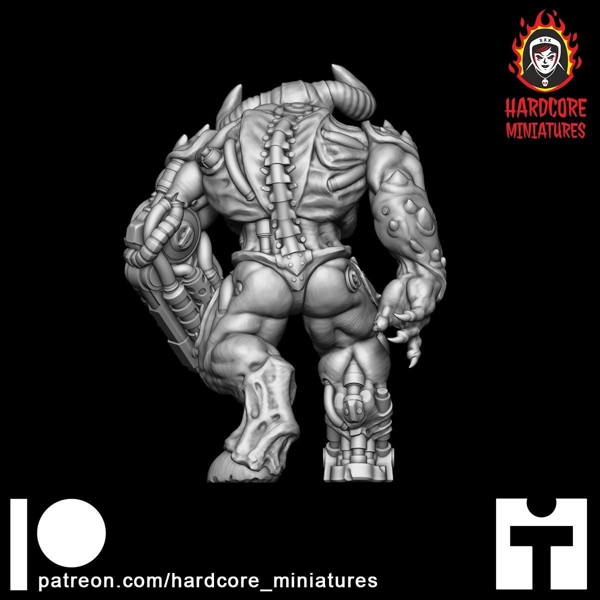 Doom Cyberdemon 32mm dnd miniature doom video game Cyber Demon
