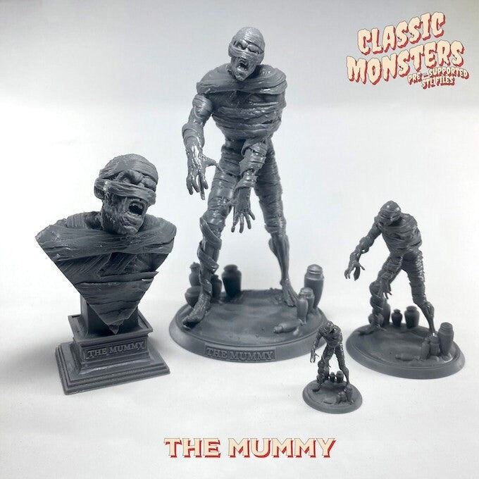 The Mummy | Miniature | Heroes & Beasts | Classic Movie Monsters | DnD | Tablet