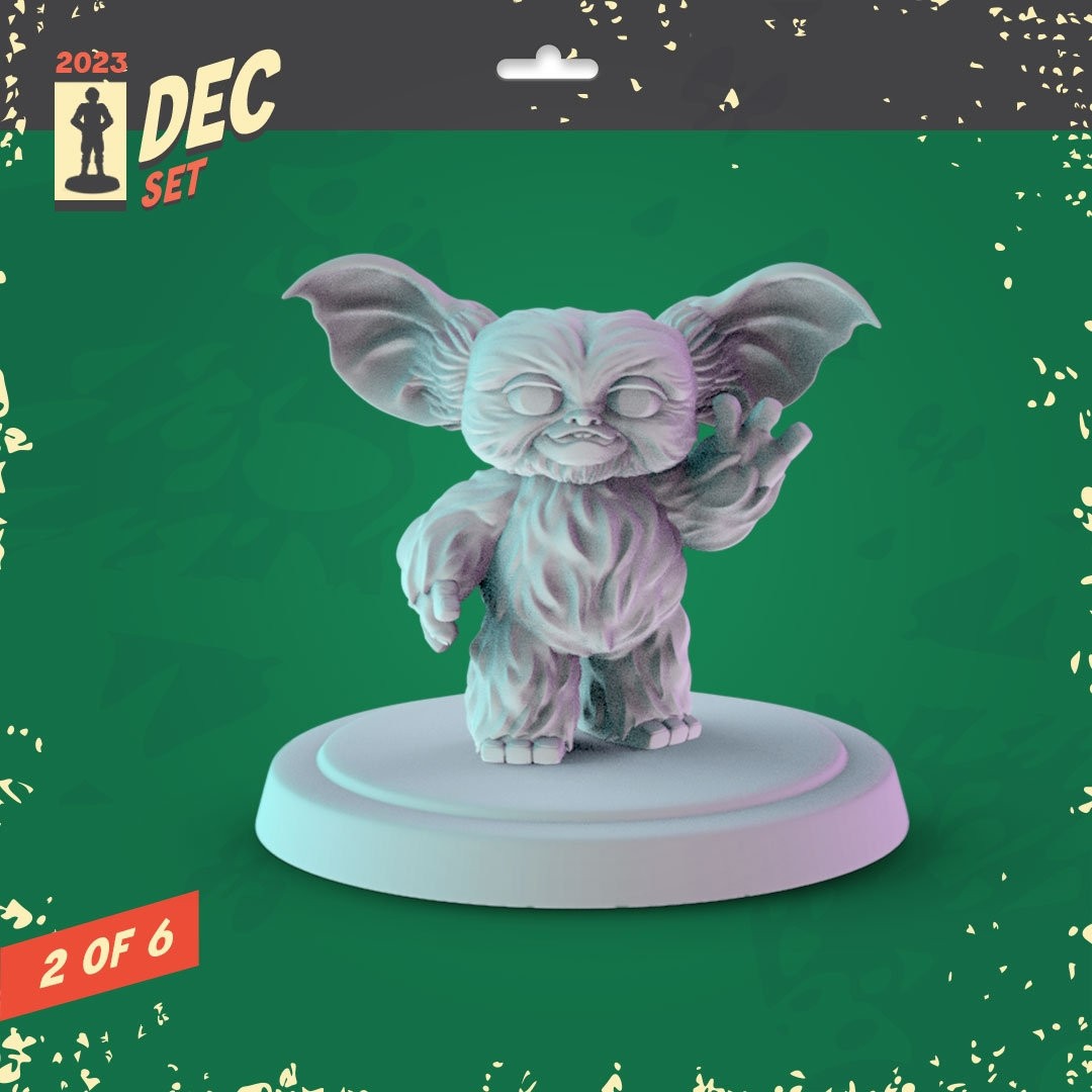 Gremlins 34mm Minis tabletop gaming, DnD Gizmo mogwai