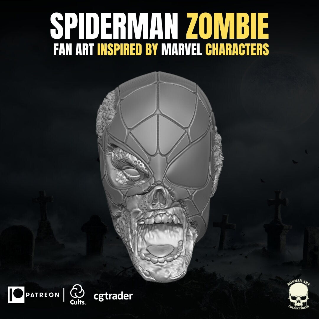 Spider-Man zombie head sculpt GI Joe Classified, mezco, marvel legends, black s