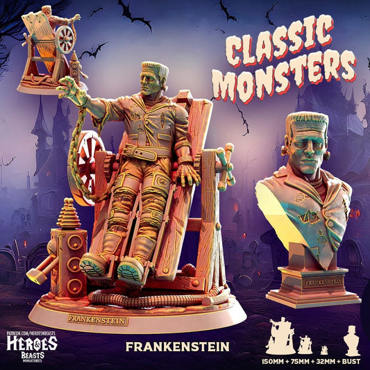 Frankenstein | Monster Miniature | Heroes & Beasts | Classic Movie Monsters | D