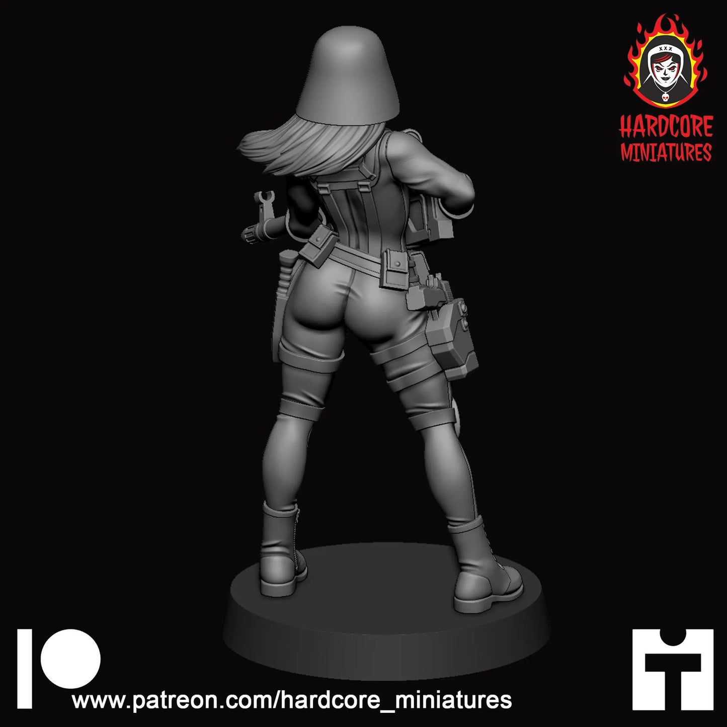 Female Cobra troopers 32mm army builder set 1 3d printed minis tabletop hardcor