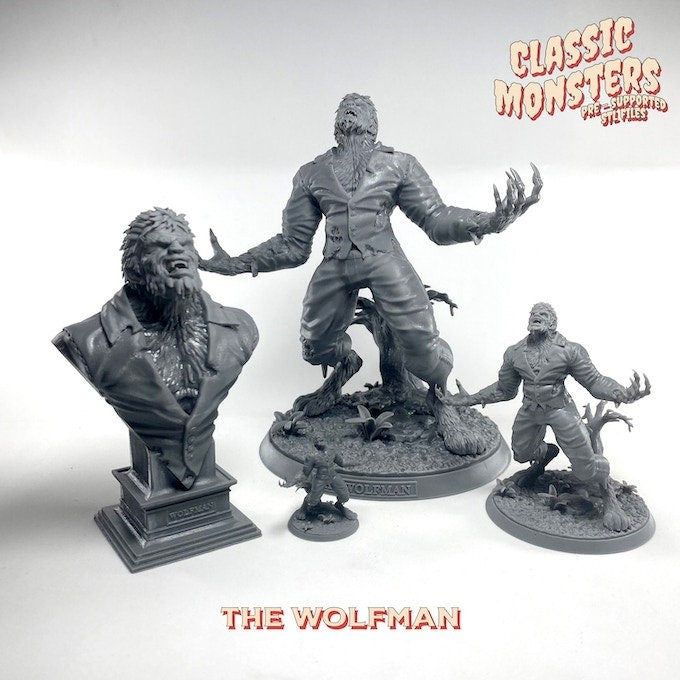 Wolfman | Monster Miniature | Heroes & Beasts | Classic Movie Monsters | DnD |