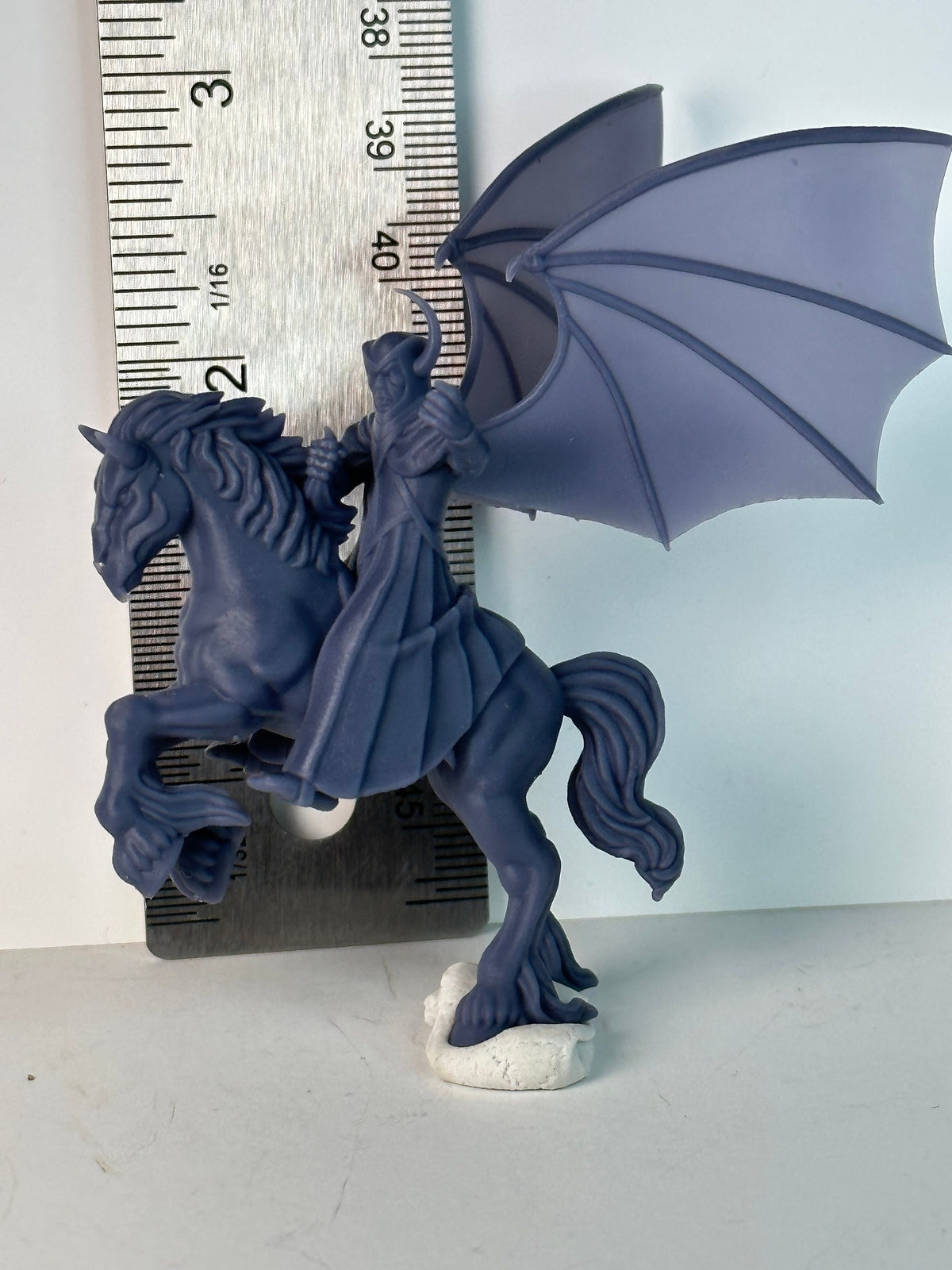 Venger on Nightmare Miniature: Villain DnD Cartoon, Unpainted (28/32mm)