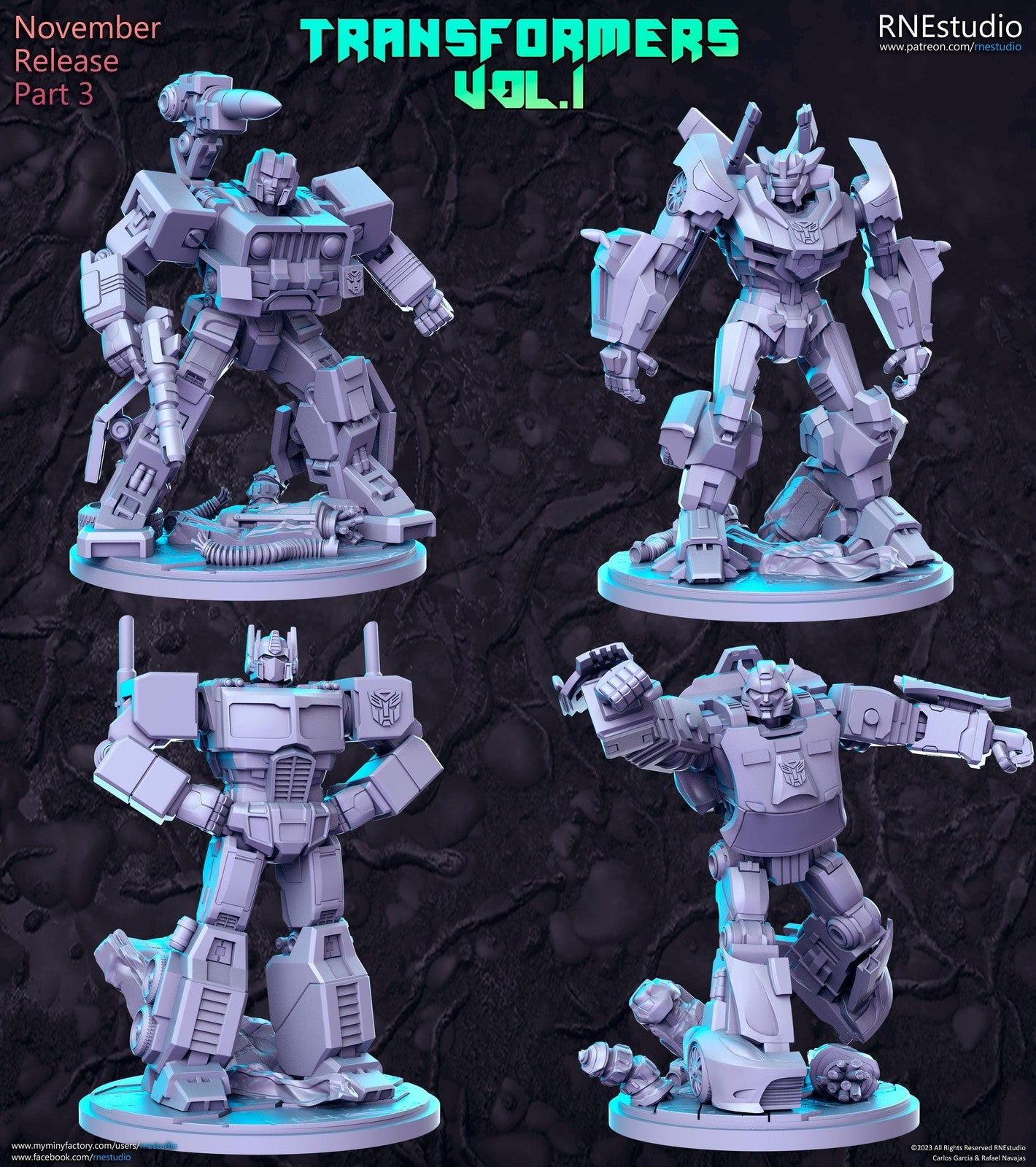 Disguised Robots DnD Miniature: RN Estudio Tabletop RPG Mini