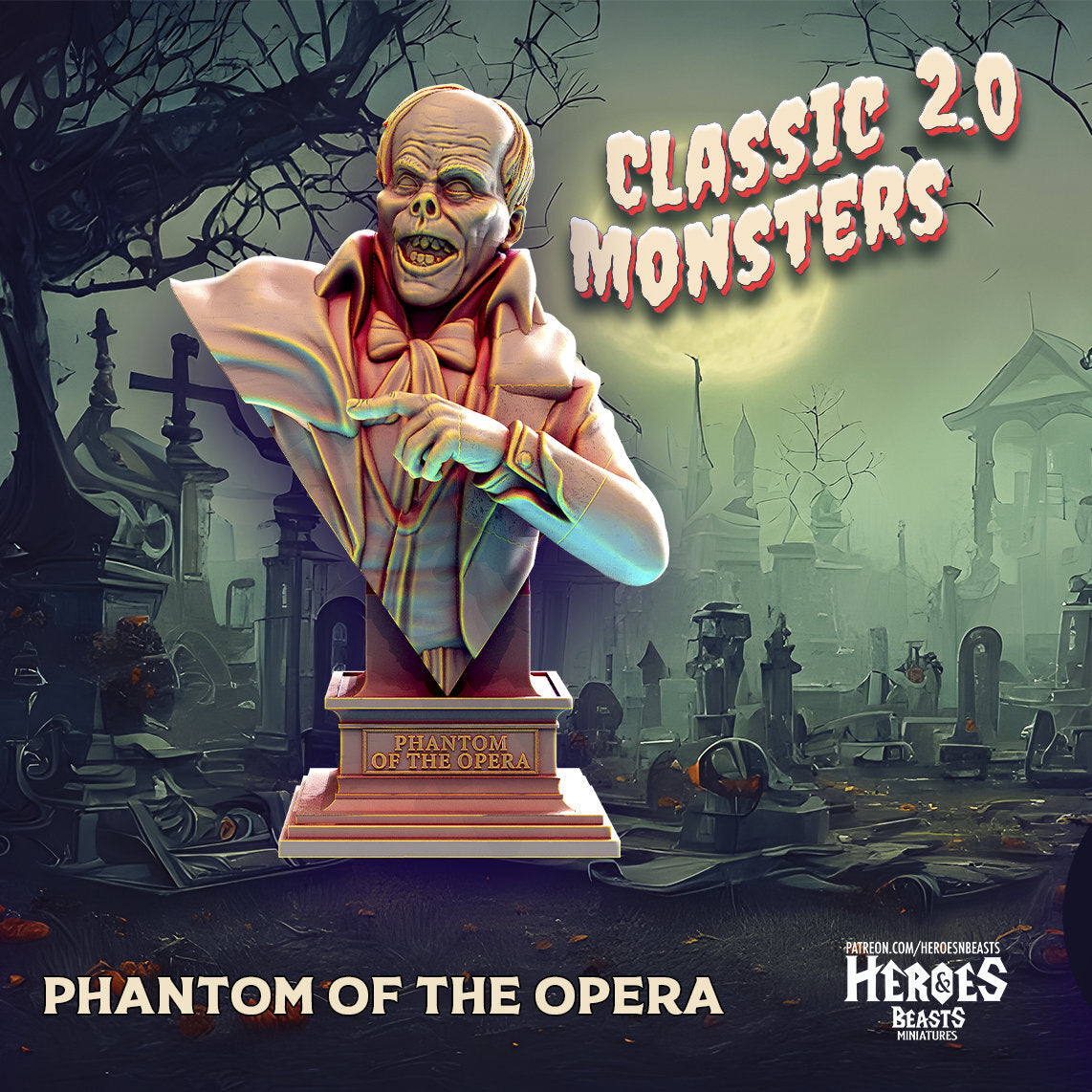 Phantom of the Opera | Miniature | Heroes & Beasts | Classic Movie Monsters | D