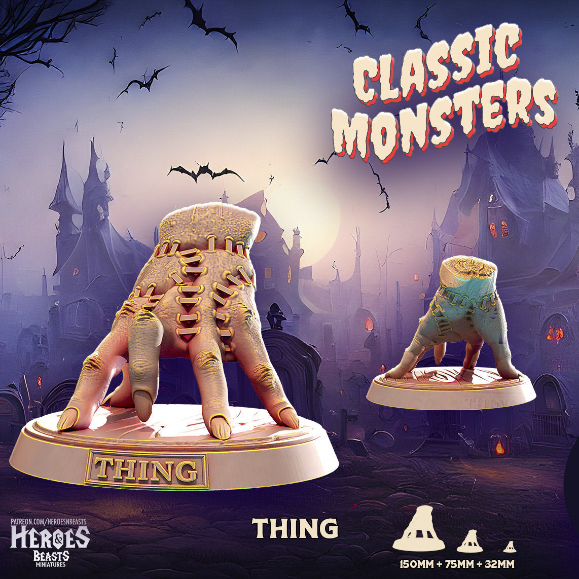 Thing | Monster Miniature | Heroes & Beasts | Classic Movie Monsters | DnD | Ta