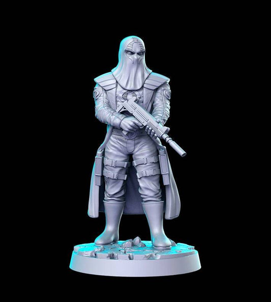 hooded commander - 35mm Scale DnD Miniature | Dungeons and Dragons | RN Estudio