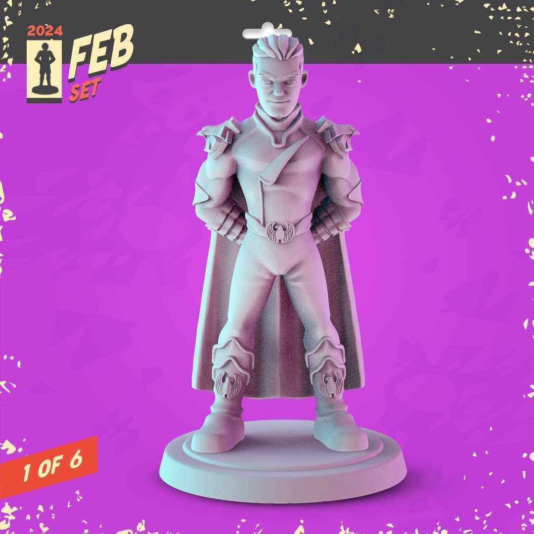 The Boys 34mm Minis tabletop gaming, DnD homelander, black noir
