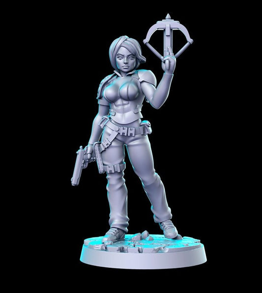 crossbow girl - 35mm Scale DnD Miniature | Dungeons and Dragons | RN Estudio |