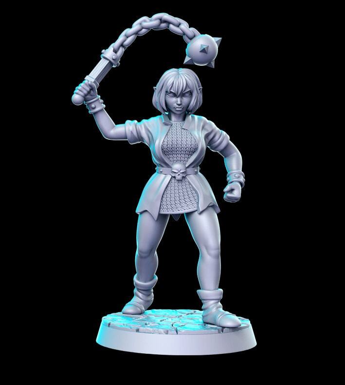 HeroQuest female Orc 2 styles - Miniatures Unpainted 32mm Dungeons and Dragons