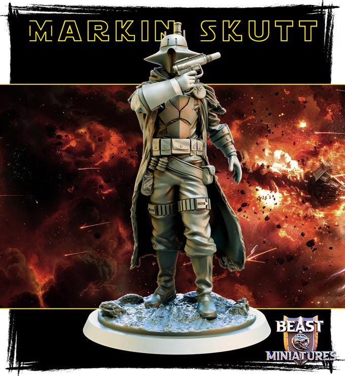 Markin Skutt Scum and Villainy 32mm Minis tabletop gaming, DnD 5E Star Wars Leg