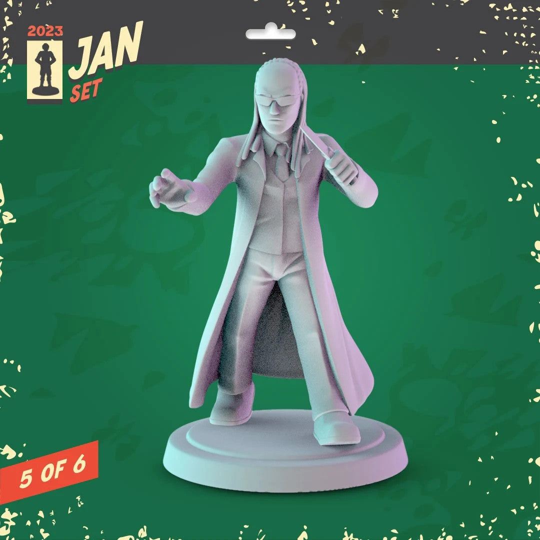 The Matrix 3d printed mini's Popmini 36mm pop culture DnD gaming
