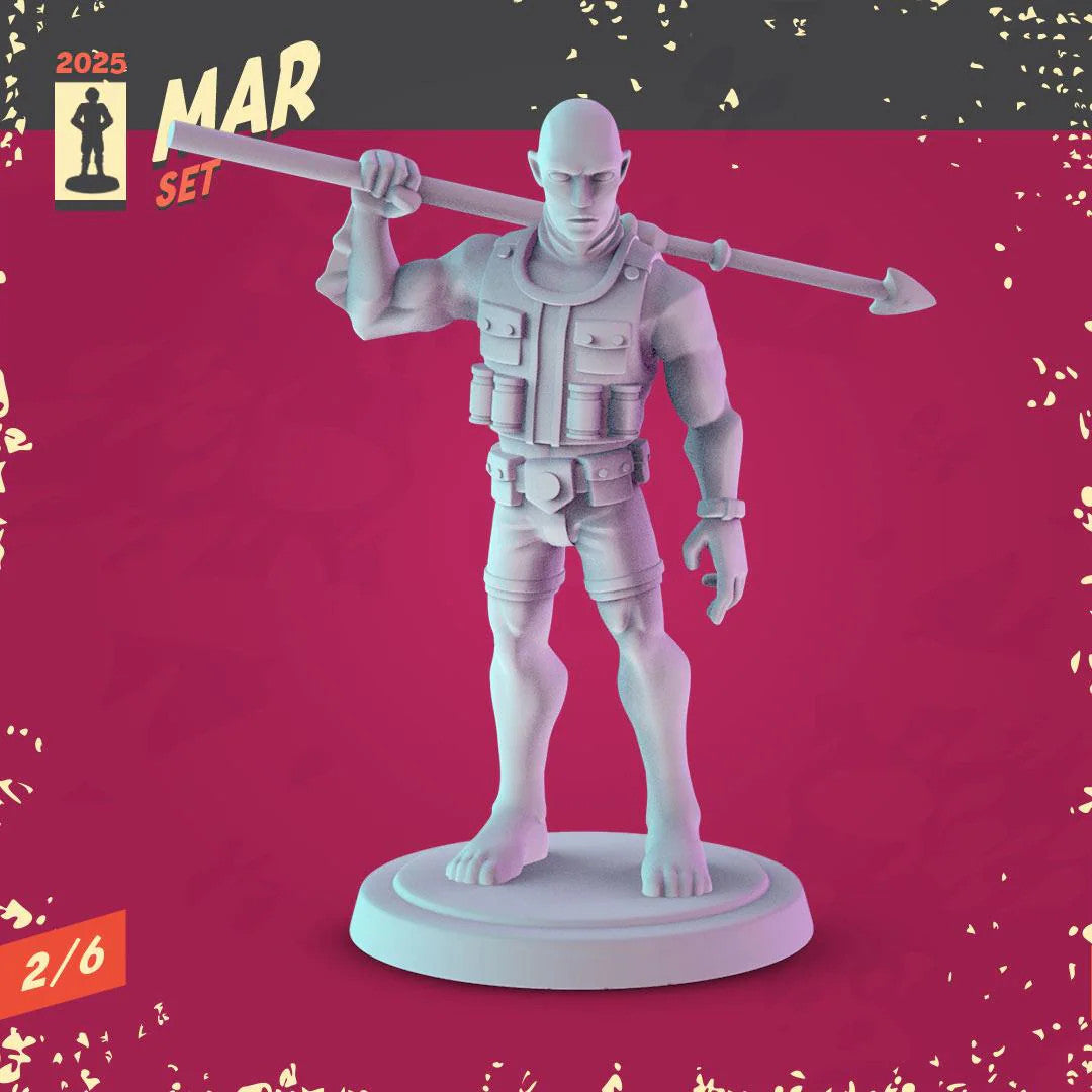 Spawn, Hellboy, V for Vendetta Miniatures: 36mm Resin Diorama Set