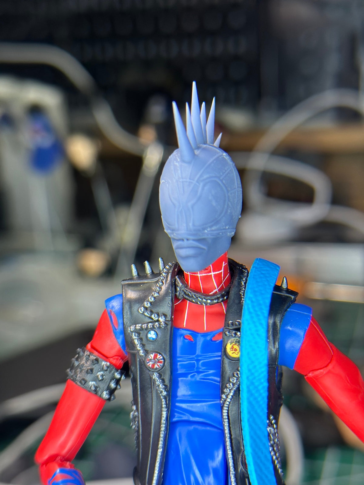 Hobart Brown Spider-Punk head sculpt GI Joe Classified 1/12 scale head unpainte