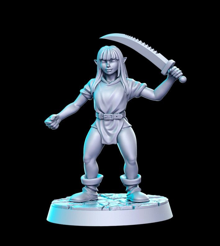 HeroQuest female Goblin 4 styles - Miniatures Unpainted 32mm Dungeons and Drago