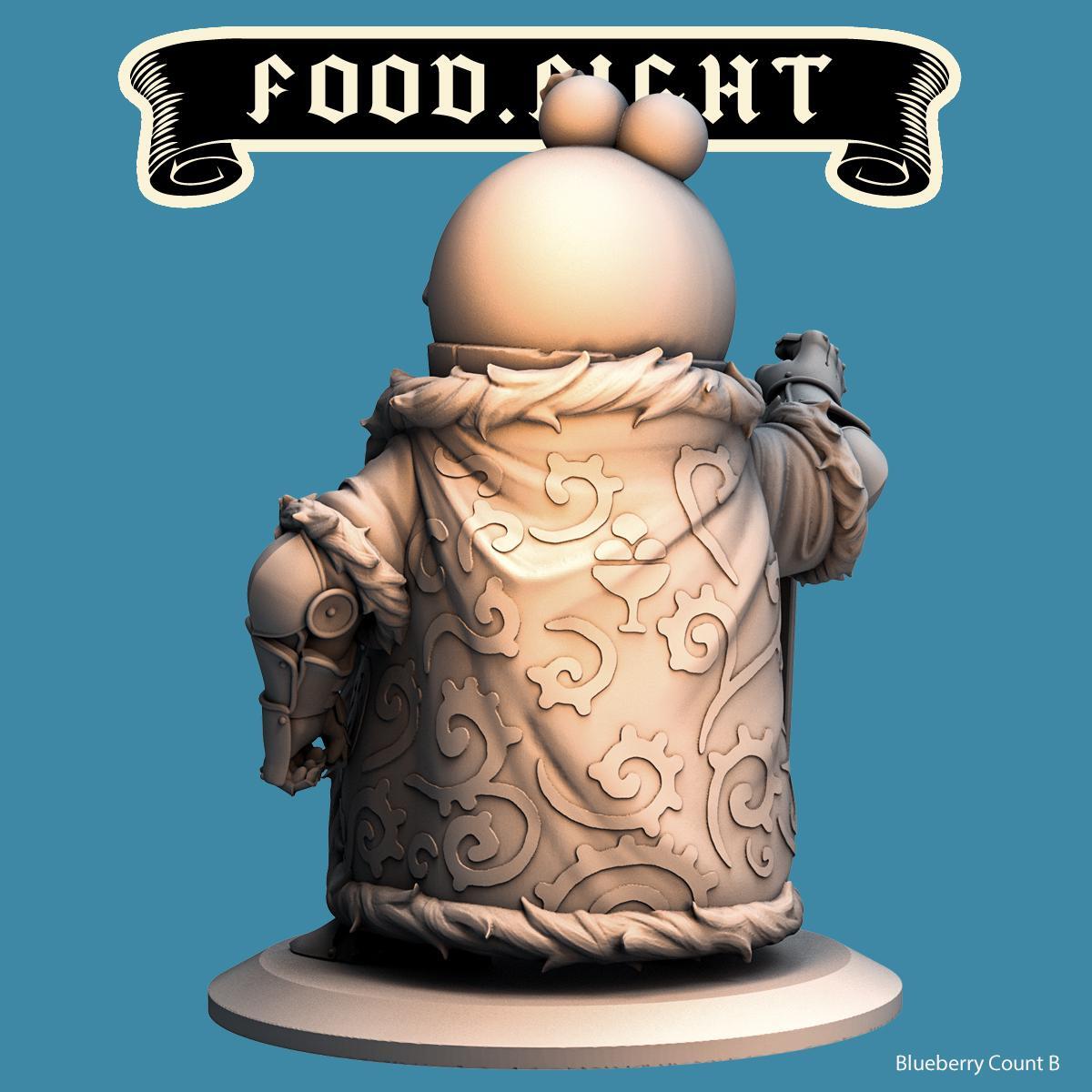 Blueberry Count--Food Fight! tabletop gaming DnD 32mm | 75MM