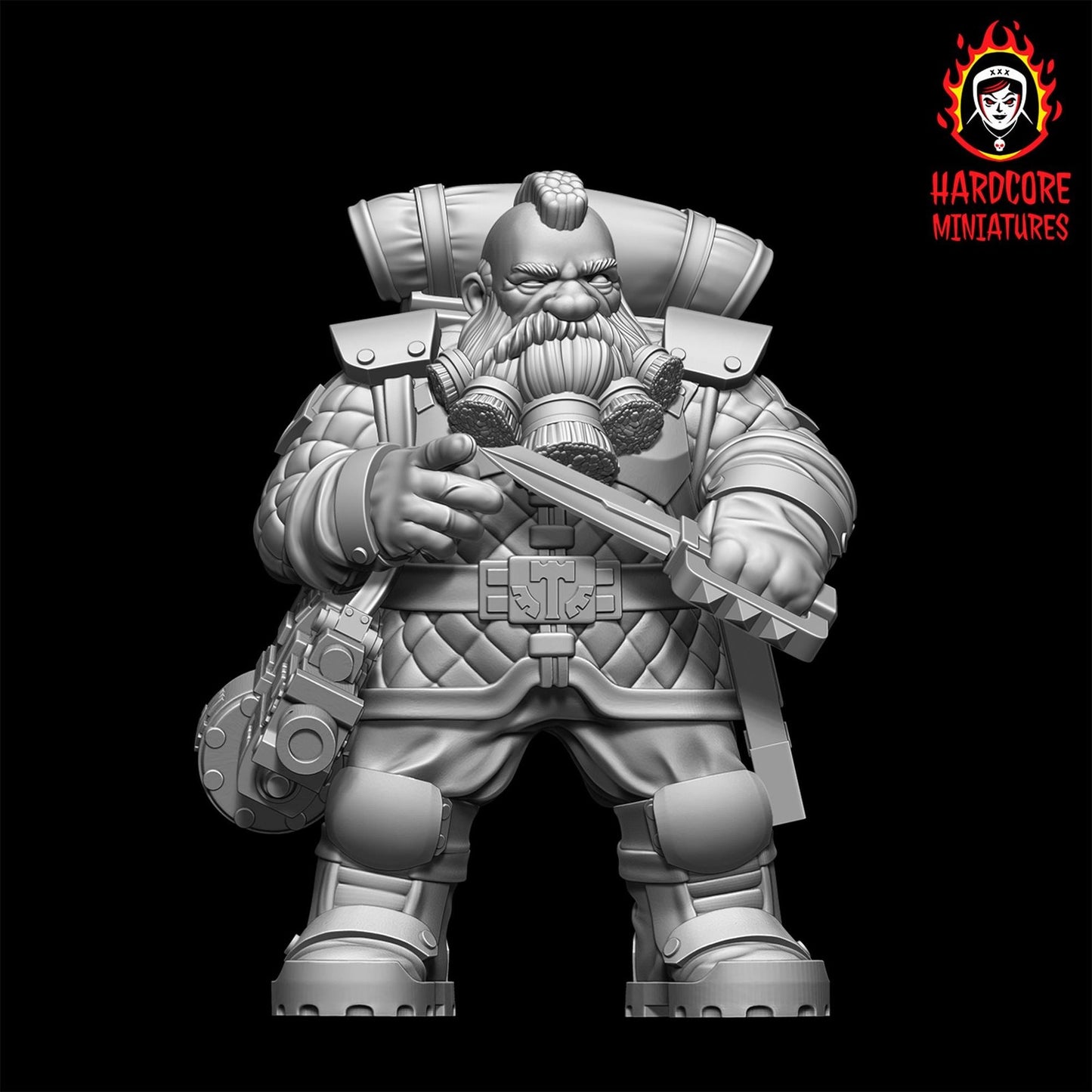 Space Dwarves Veterans Bolters 28mm army builder set 1 3d printed minis tableto