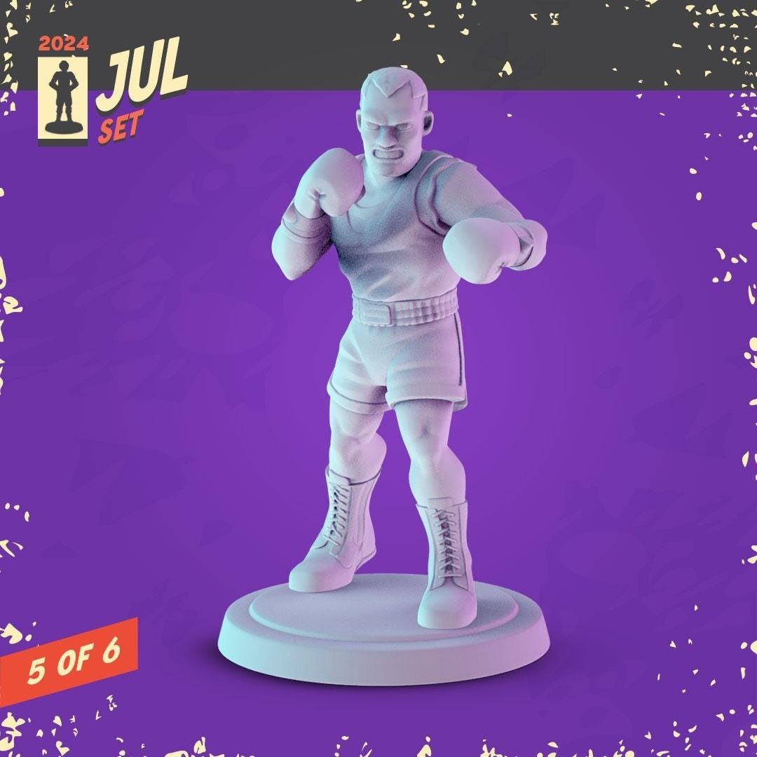 Streat Fighting Game 36mm Minis tabletop gaming, DnD | Pop Minis Dungeons and D