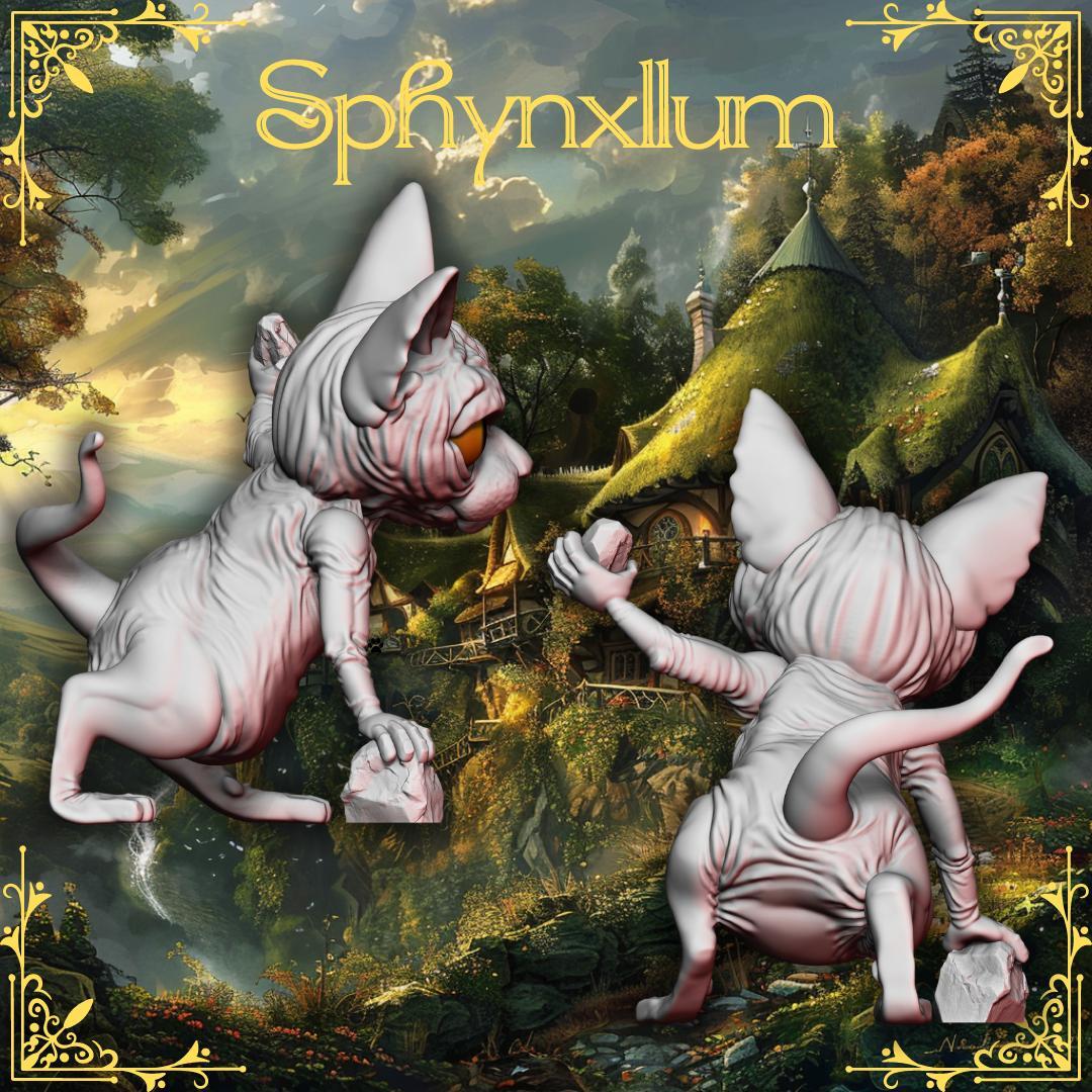 Lord of the Cats -- sphynxllum |45mm Mini |LOTR Gollum|