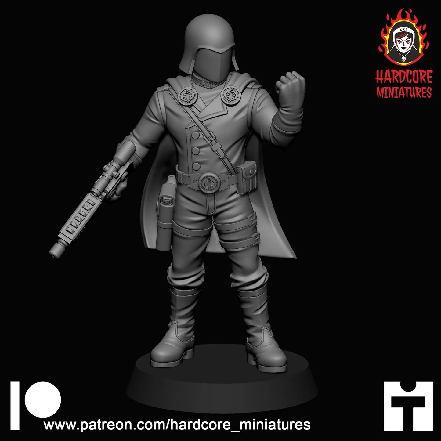 Snake Commander 32mm army builder set 1 3d printed minis tabletop hardcore mini